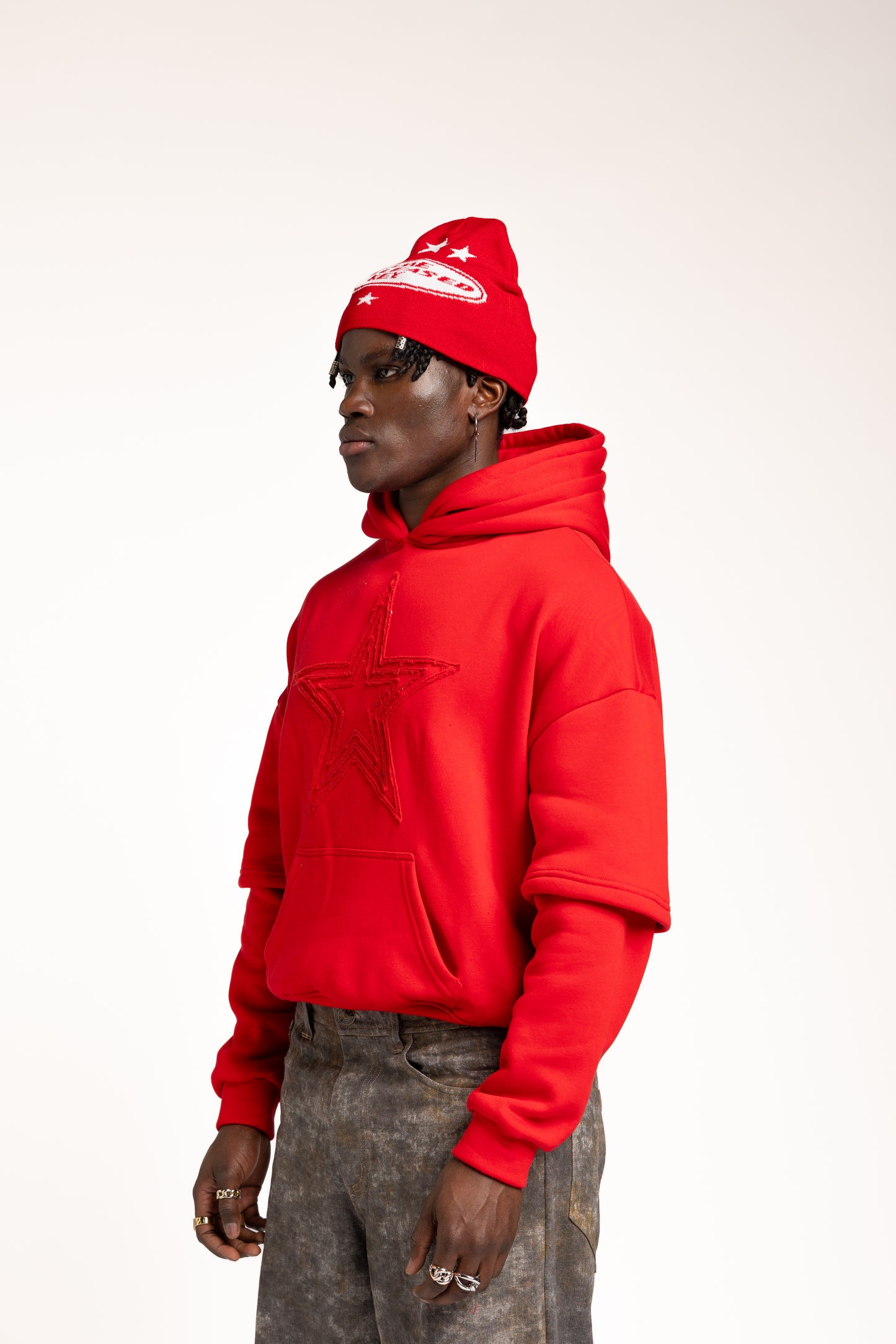 U.N.K DOUBLE HOODIE