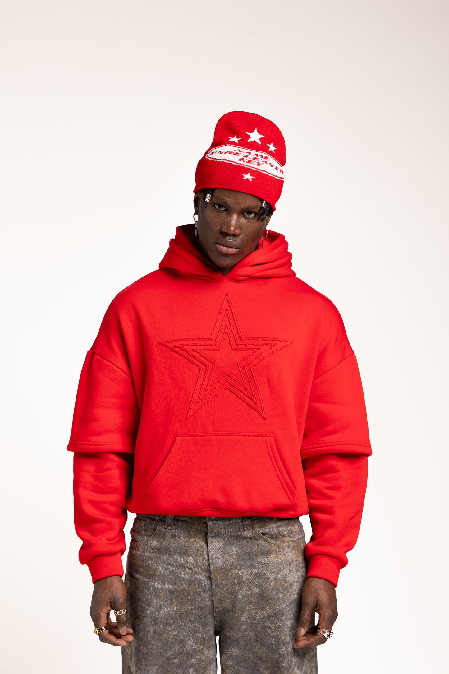 U.N.K DOUBLE HOODIE