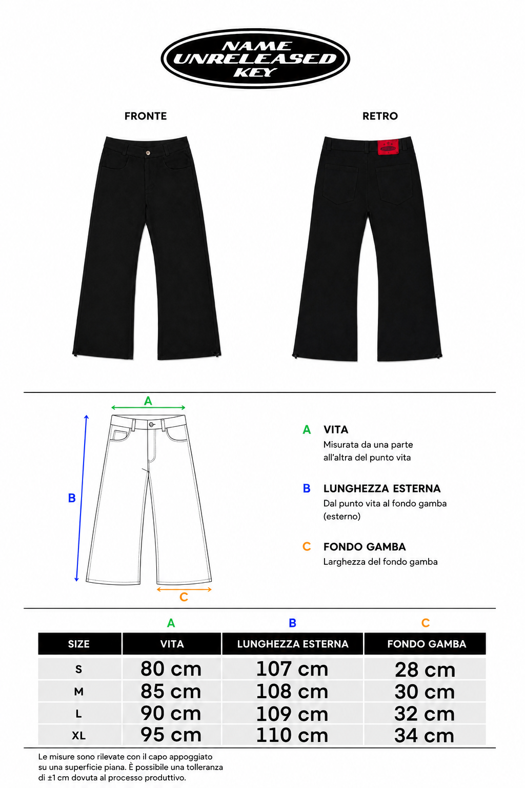 "U.N.K BOOTCUT BLACK"