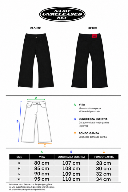 "U.N.K BOOTCUT BLACK"