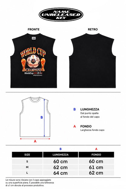 "U.N.K WORLDCUP TEE BLACK"
