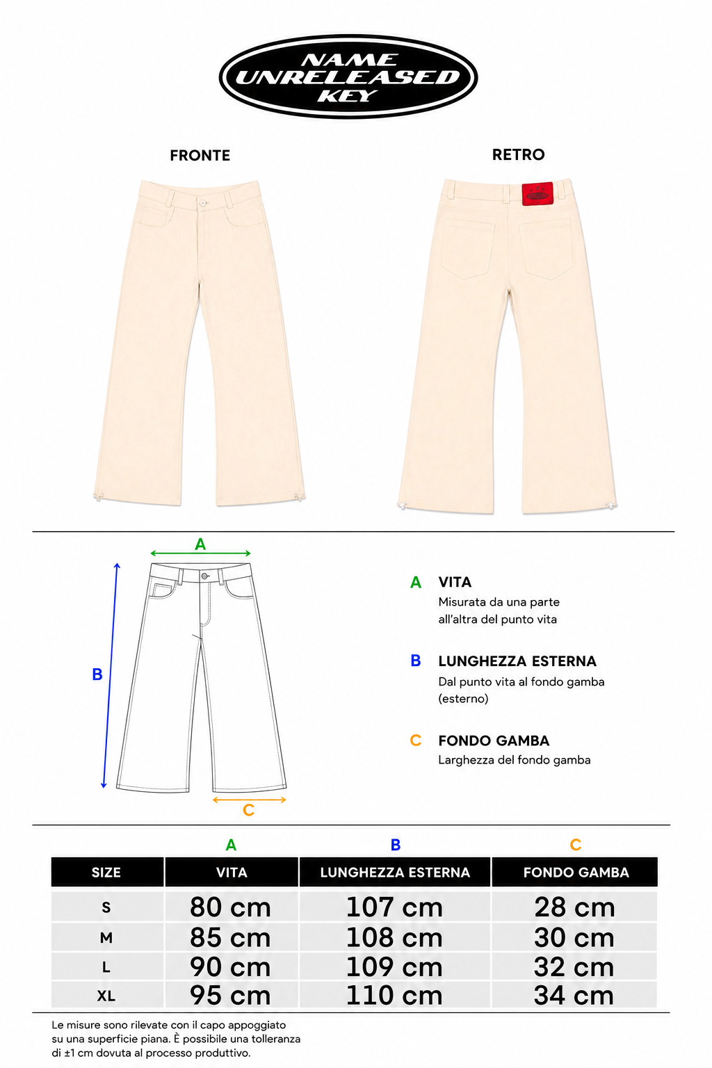 "U.N.K BOOTCUT IVORY"