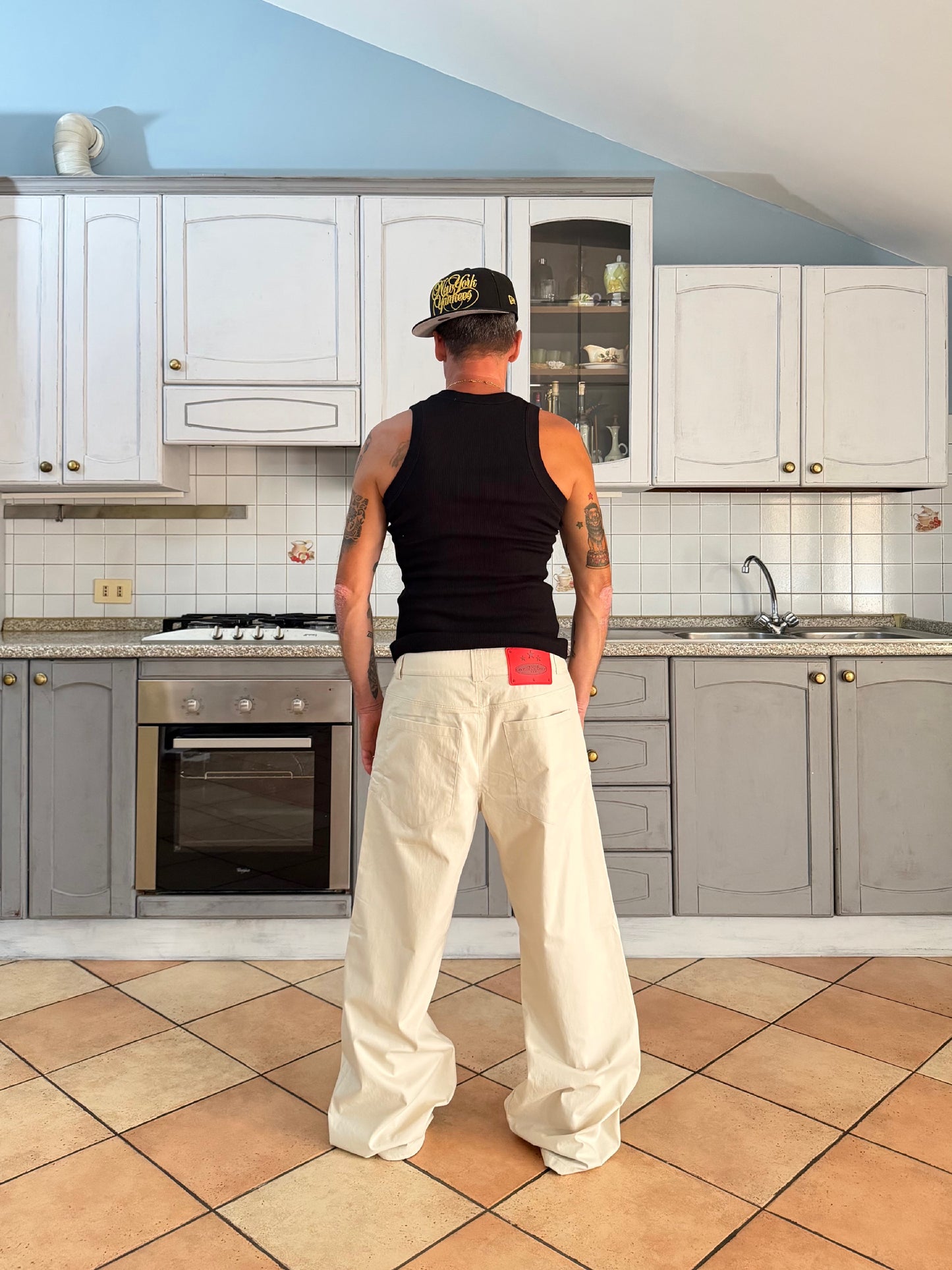 "U.N.K BOOTCUT IVORY"
