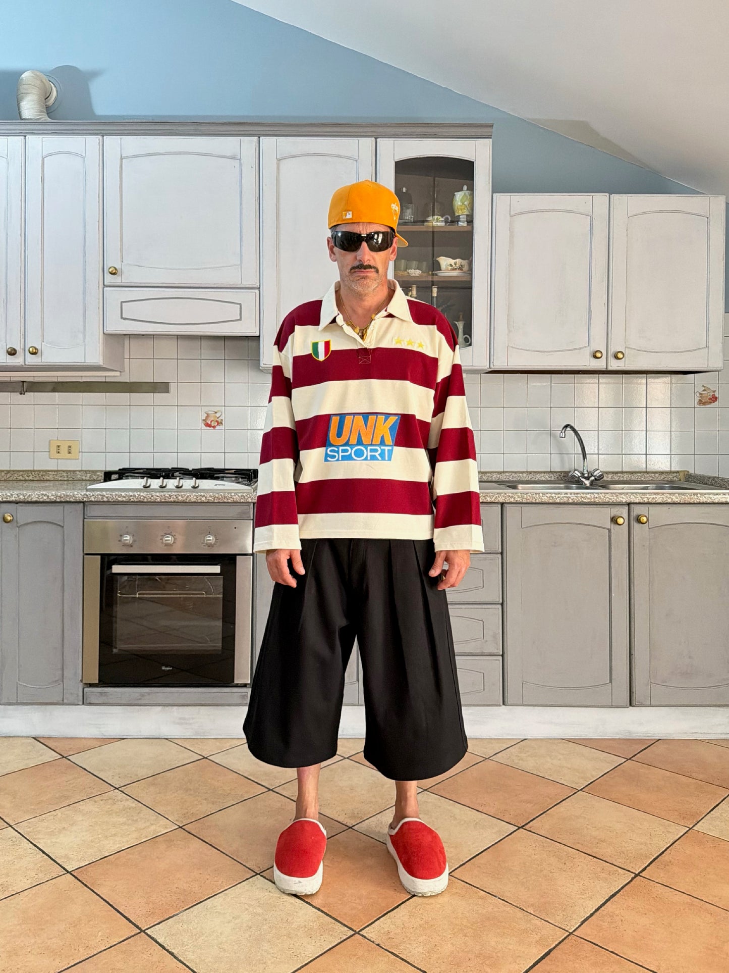 "U.N.K COTTON JORTS BLACK"