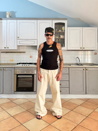 "U.N.K BOOTCUT IVORY"