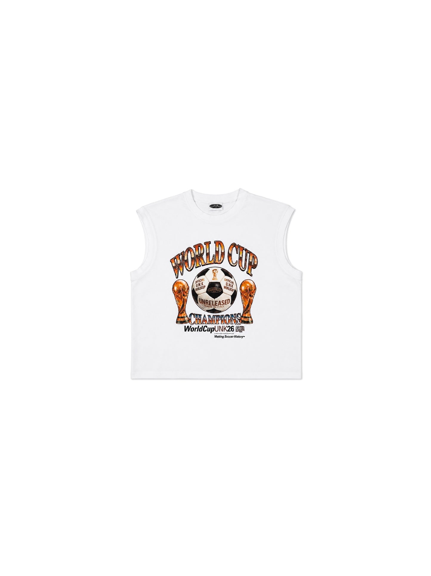 "U.N.K WORLDCUP TEE WHITE"