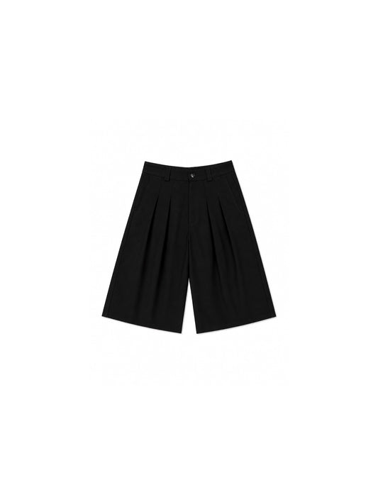 "U.N.K COTTON JORTS BLACK"