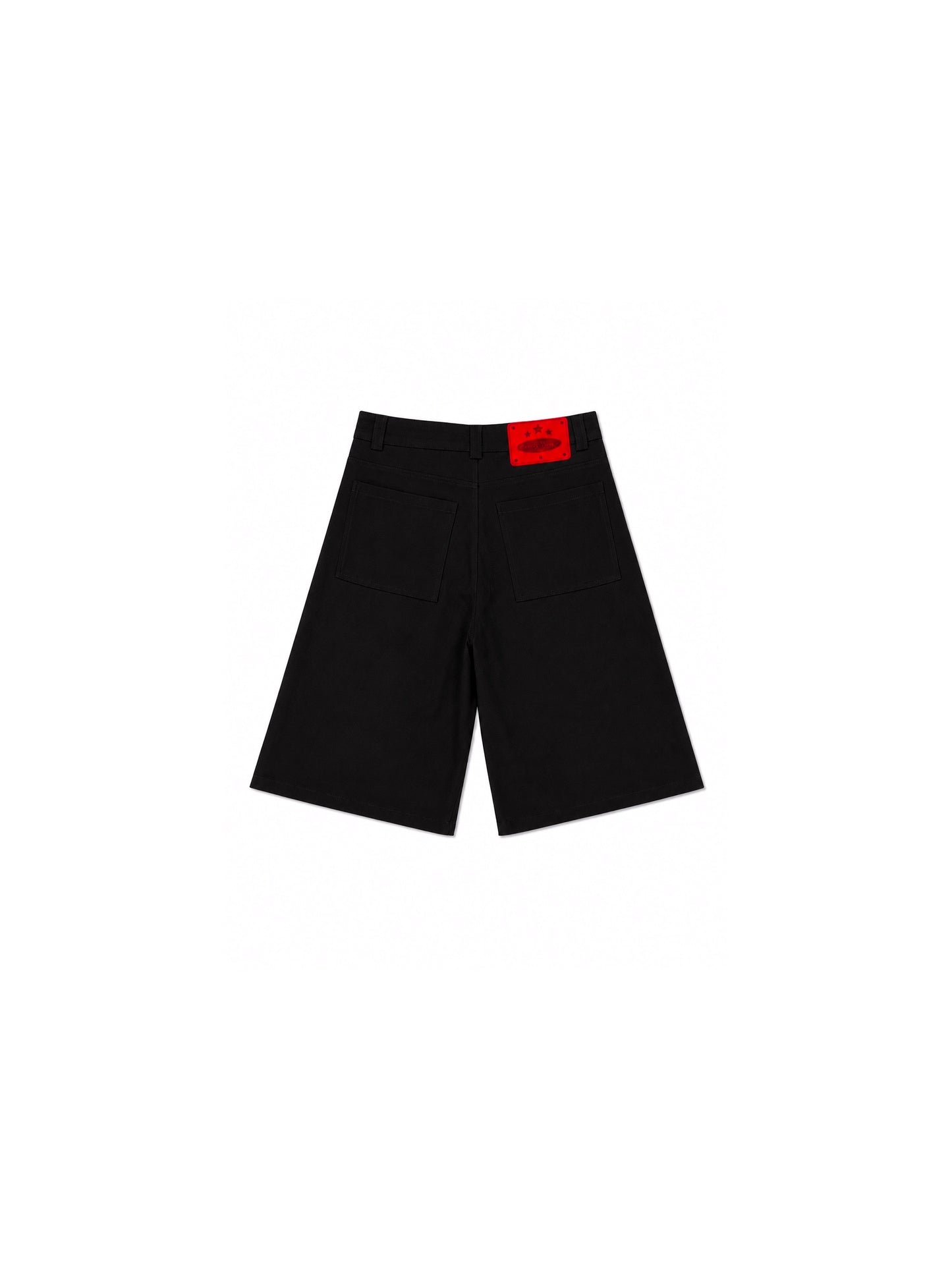 "U.N.K COTTON JORTS BLACK"