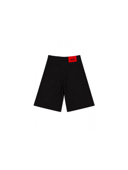 "U.N.K COTTON JORTS BLACK"